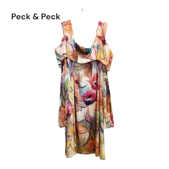 Peck & Peck Tops - Peck & Peck Colorful Floral Sundress